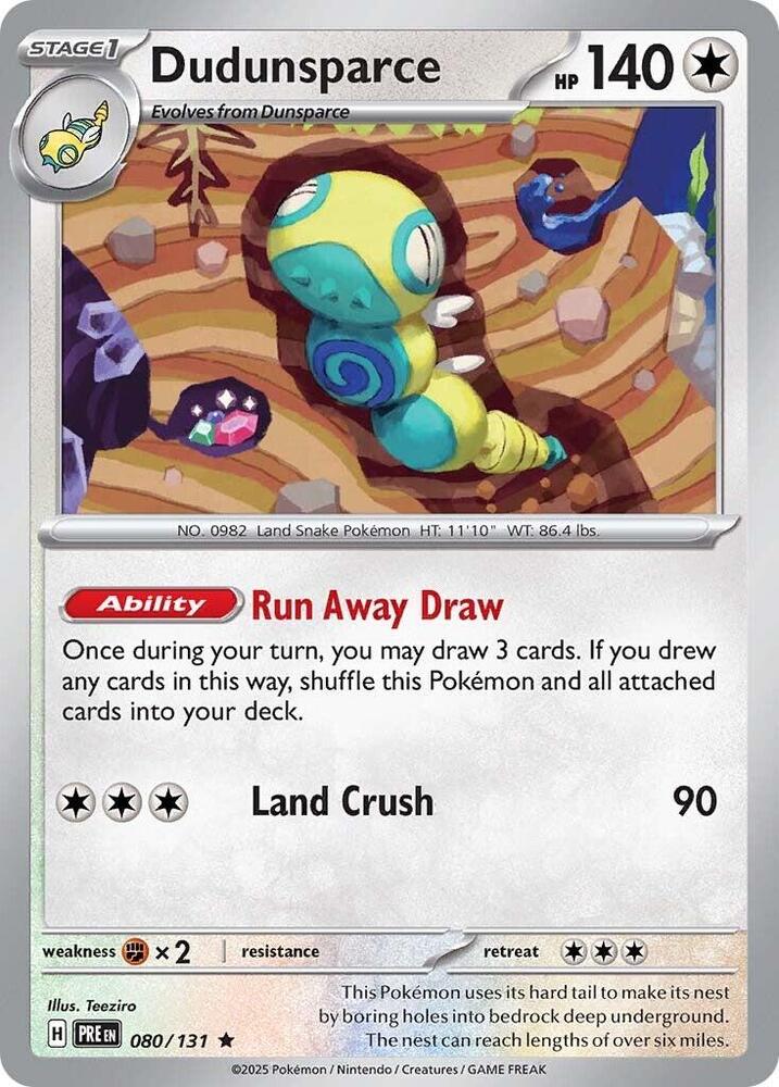 Dudunsparce (080/131) [Scarlet & Violet: Prismatic Evolutions] | RetroPlay Games