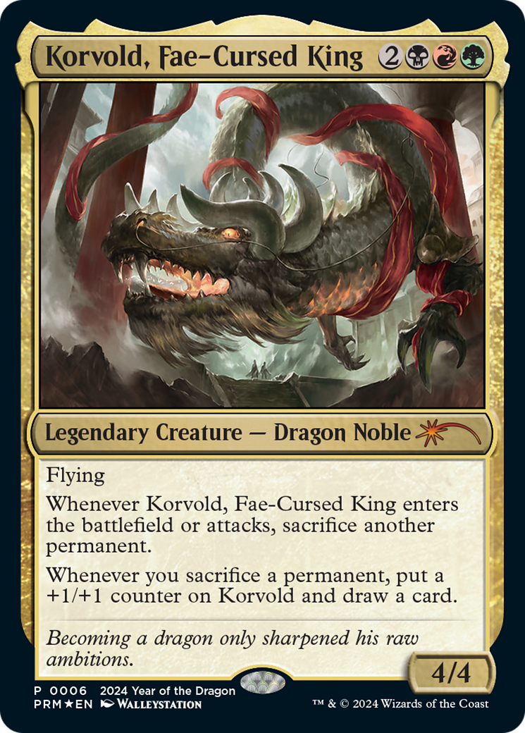 Korvold, Fae-Cursed King (Year of the Dragon 2024) [Standard Showdown Promos] | RetroPlay Games