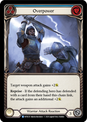 Overpower (Blue) [U-WTR125] (Welcome to Rathe Unlimited)  Unlimited Rainbow Foil | RetroPlay Games