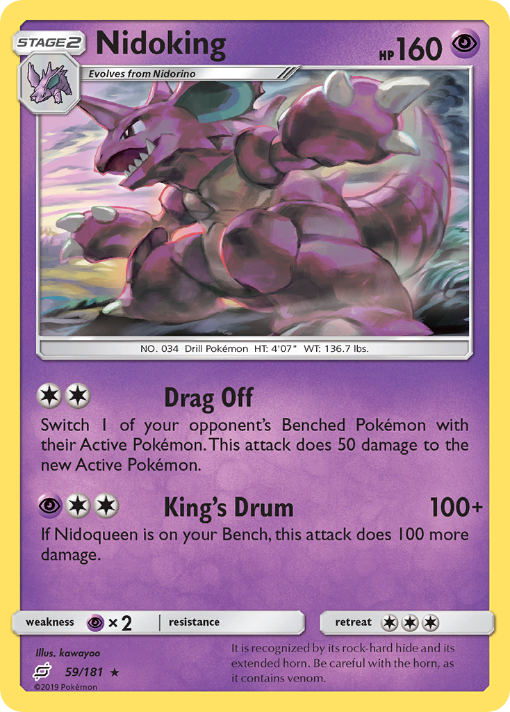 Nidoking (59/181) [Sun & Moon: Team Up] | RetroPlay Games