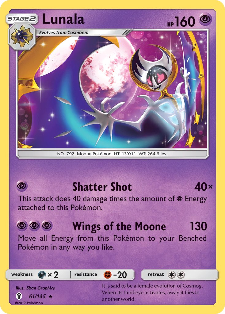 Lunala (61/145) (Theme Deck Exclusive) [Sun & Moon: Guardians Rising] | RetroPlay Games