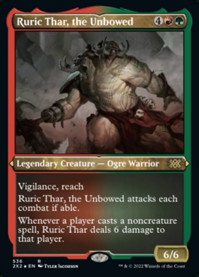 Ruric Thar, the Unbowed (Foil Etched) [Double Masters 2022] | RetroPlay Games