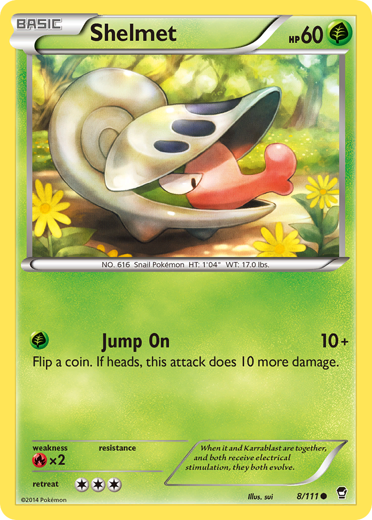 Shelmet (8/111) [XY: Furious Fists] | RetroPlay Games