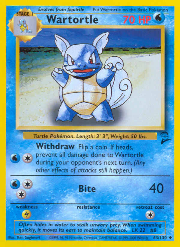 Wartortle (63/130) [Base Set 2] | RetroPlay Games