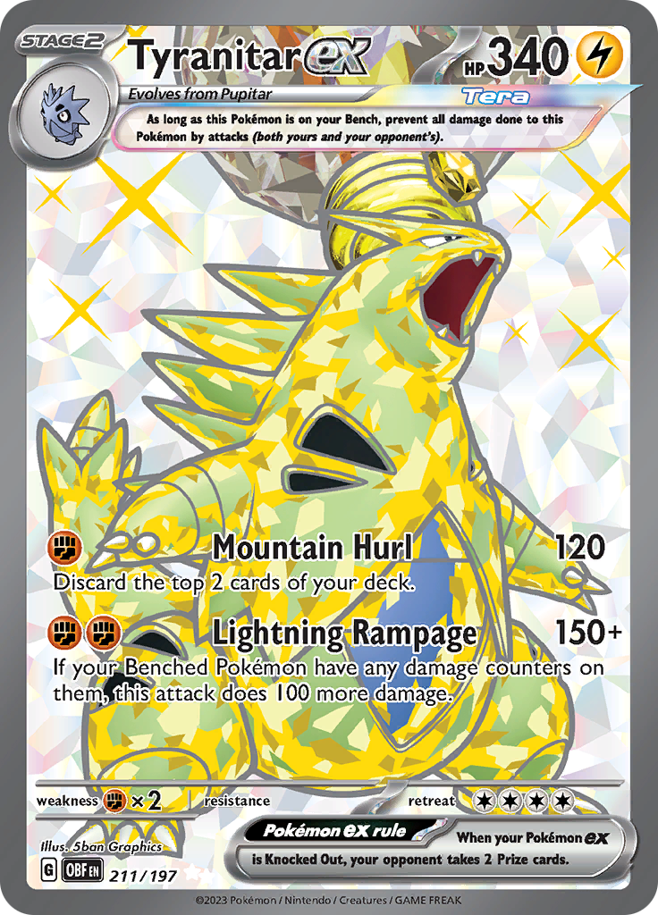 Tyranitar ex (211/197) [Scarlet & Violet: Obsidian Flames] | RetroPlay Games