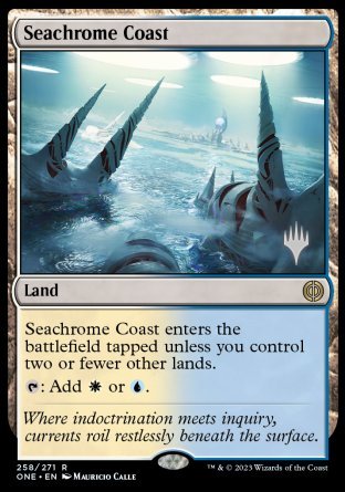 Seachrome Coast (Promo Pack) [Phyrexia: All Will Be One Promos] | RetroPlay Games