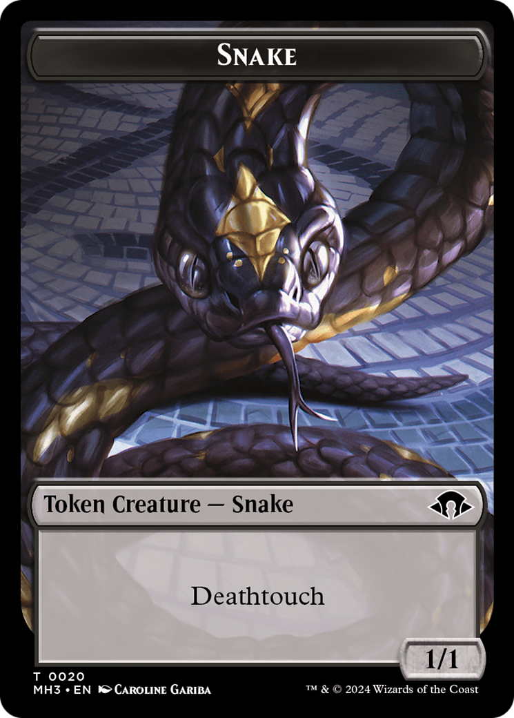 Snake Token [Modern Horizons 3 Tokens] | RetroPlay Games