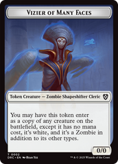 Angel of Sanctions // Vizier of Many Faces Double-Sided Token [Aetherdrift Commander] | RetroPlay Games