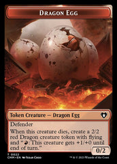 Treasure // Dragon Egg Double-Sided Token [Commander Masters Tokens] | RetroPlay Games