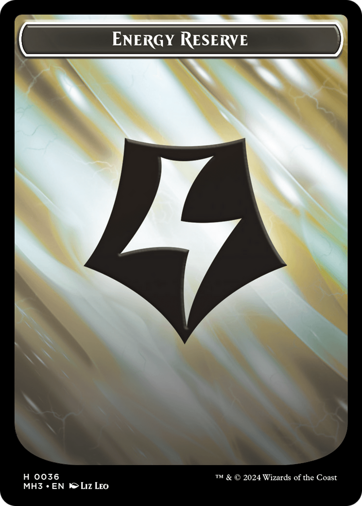 Plant // Energy Reserve Double-Sided Token [Modern Horizons 3 Tokens] | RetroPlay Games