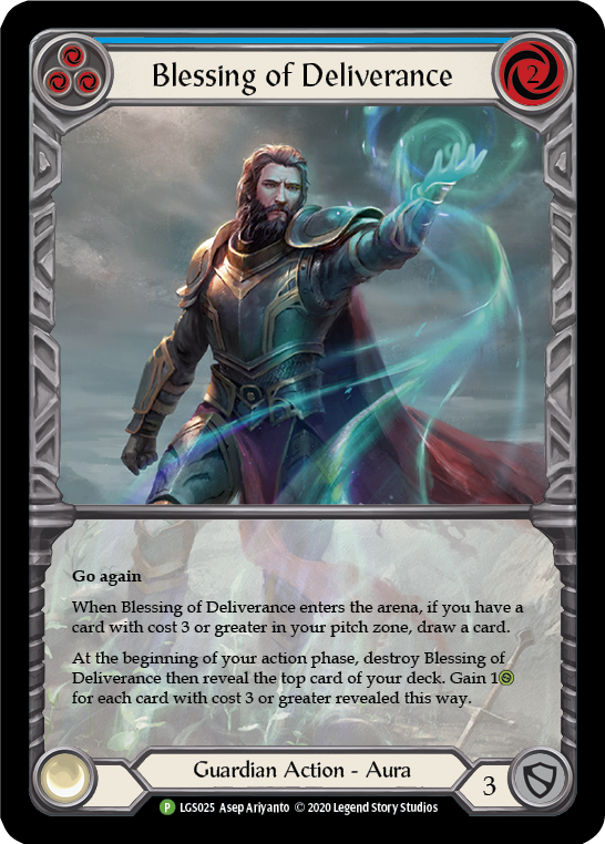 Blessing of Deliverance (Blue) [LGS025] (Promo) | RetroPlay Games