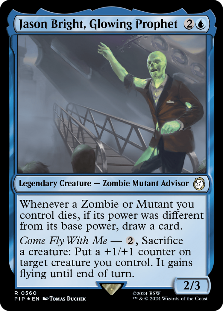 Jason Bright, Glowing Prophet (Surge Foil) [Fallout] | RetroPlay Games