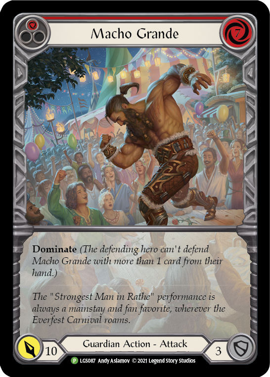 Macho Grande (Red) [LGS087] (Promo)  Rainbow Foil | RetroPlay Games