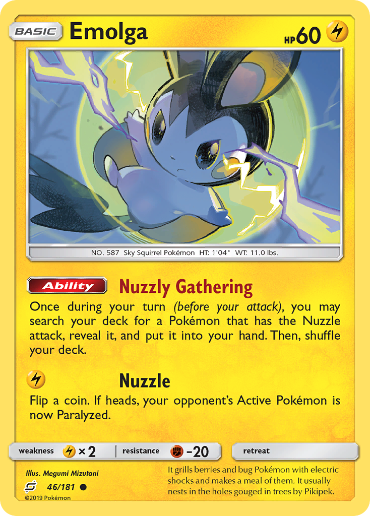 Emolga (46/181) [Sun & Moon: Team Up] | RetroPlay Games