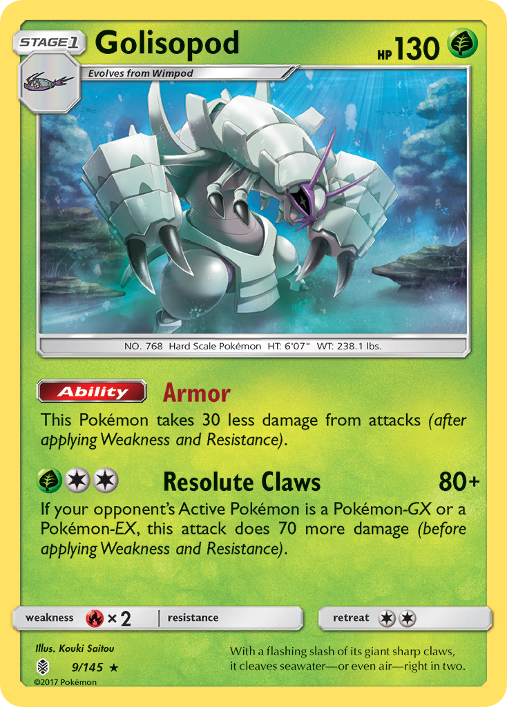 Golisopod (9/145) [Sun & Moon: Guardians Rising] | RetroPlay Games