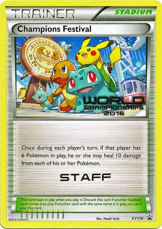 Champions Festival 2016 Staff (XY176) [XY: Black Star Promos] | RetroPlay Games