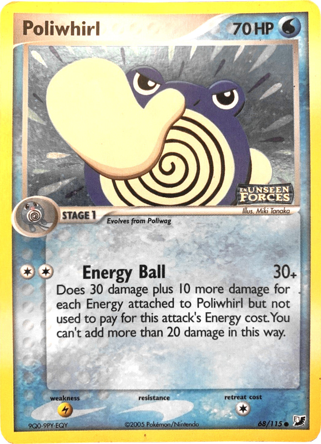 Poliwhirl (68/115) (Stamped) [EX: Unseen Forces] | RetroPlay Games