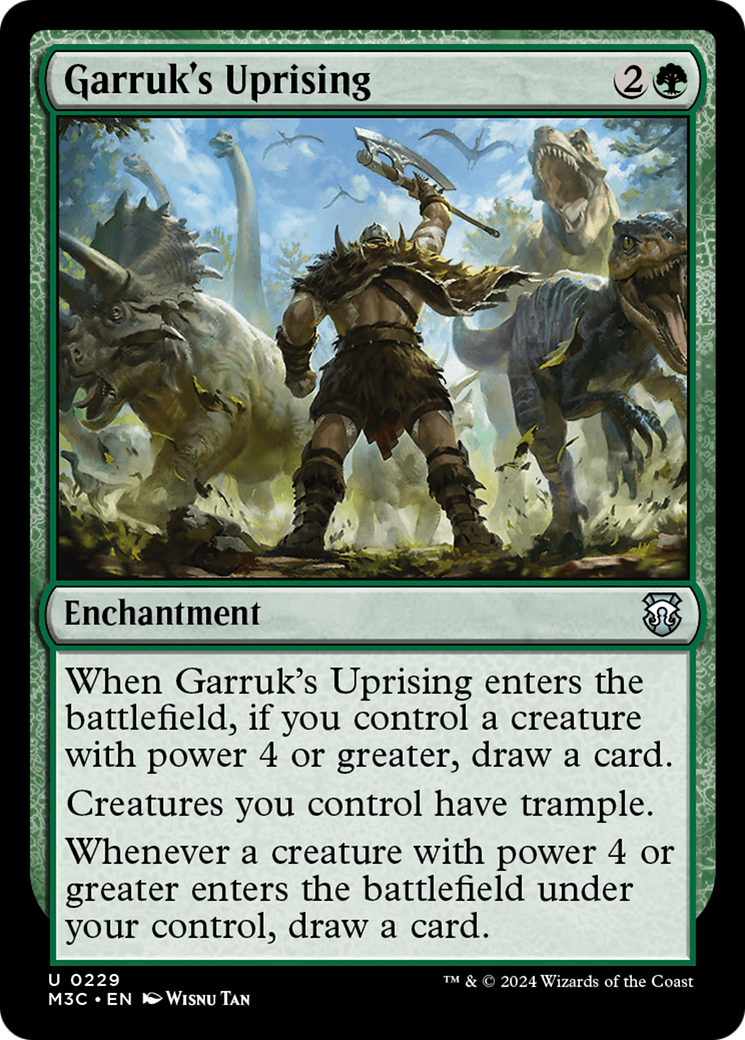 Garruk's Uprising (Ripple Foil) [Modern Horizons 3 Commander] | RetroPlay Games