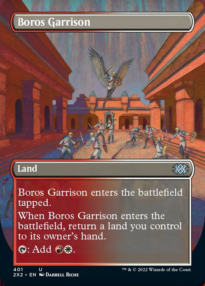 Boros Garrison (Borderless Alternate Art) [Double Masters 2022] | RetroPlay Games
