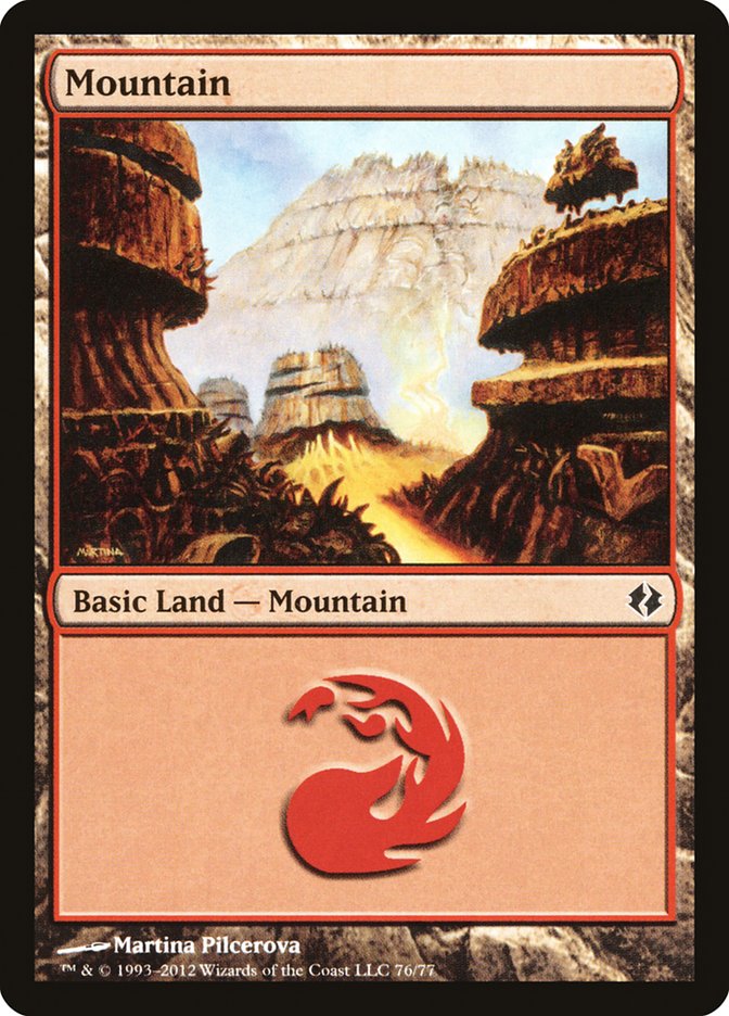 Mountain (76) [Duel Decks: Venser vs. Koth] | RetroPlay Games