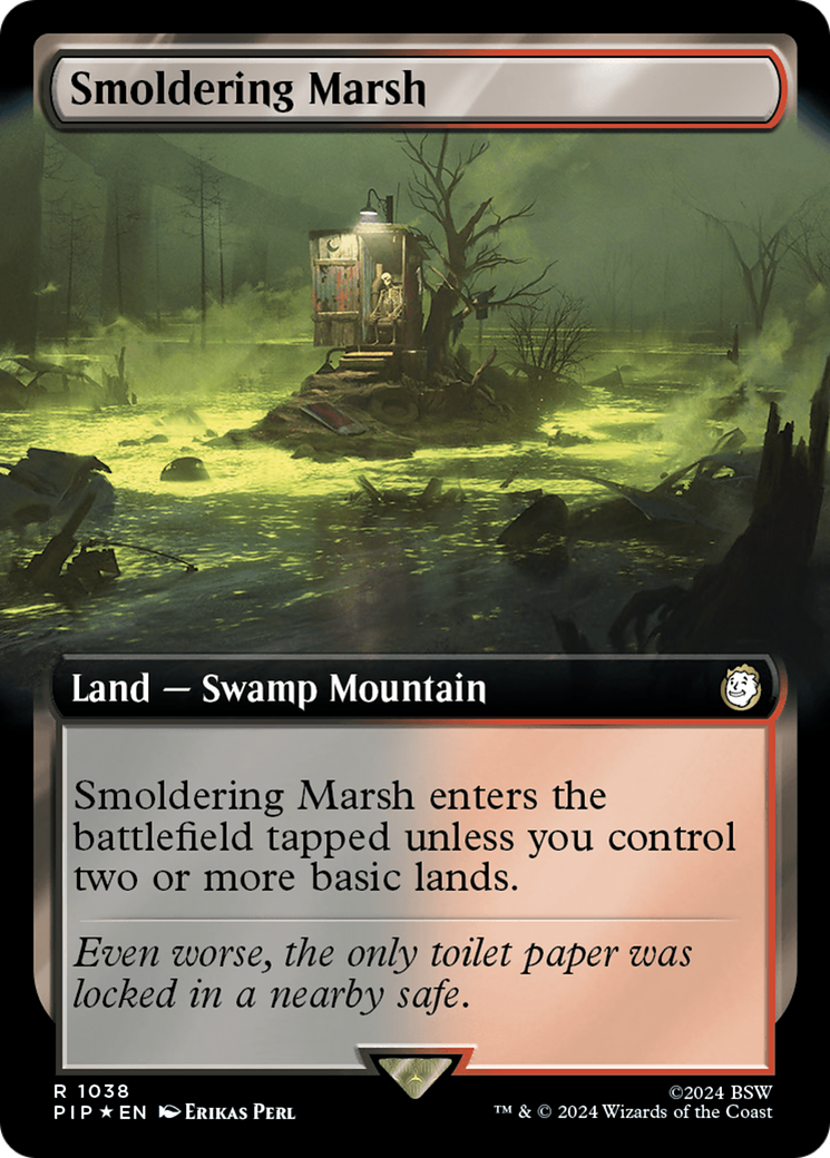 Smoldering Marsh (Extended Art) (Surge Foil) [Fallout] | RetroPlay Games