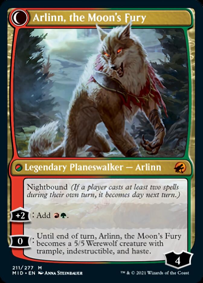 Arlinn, the Pack's Hope // Arlinn, the Moon's Fury [Innistrad: Midnight Hunt] | RetroPlay Games
