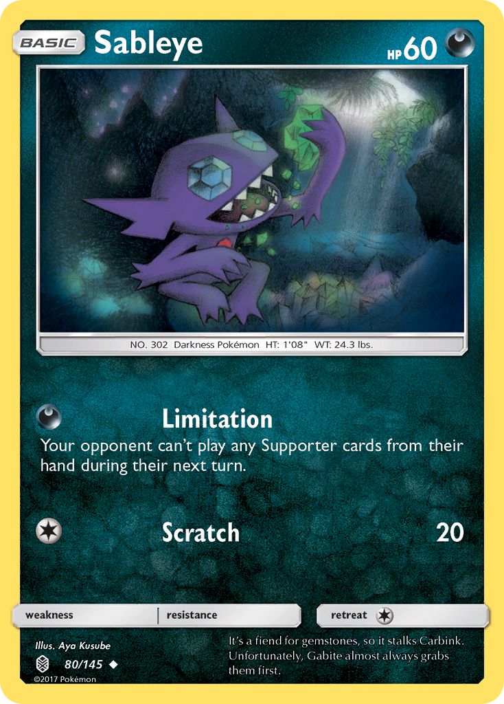 Sableye (80/145) [Sun & Moon: Guardians Rising] | RetroPlay Games