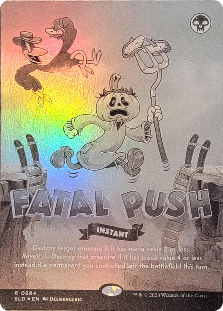 Fatal Push (0884) (Black & White Foil) [Secret Lair Drop Series] | RetroPlay Games
