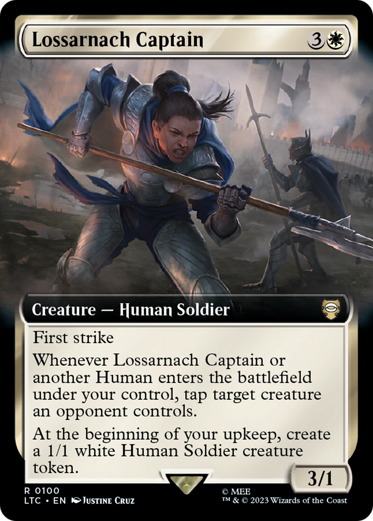 Lossarnach Captain (Extended Art) [The Lord of the Rings: Tales of Middle-Earth Commander] | RetroPlay Games