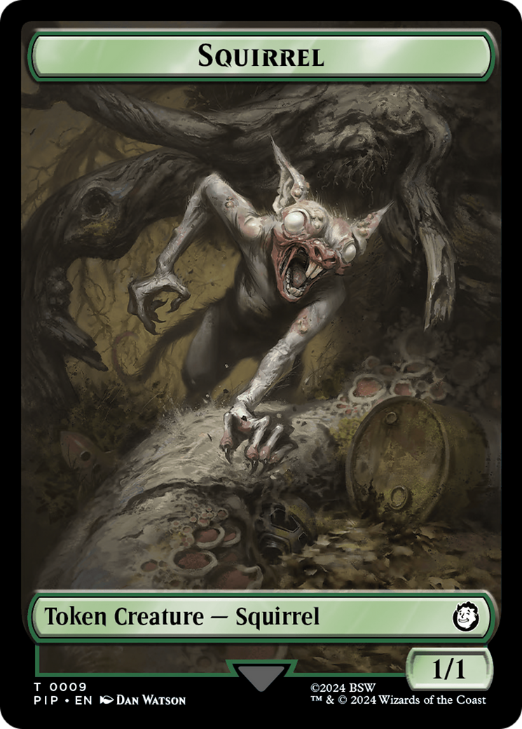 Junk // Squirrel Double-Sided Token [Fallout Tokens] | RetroPlay Games