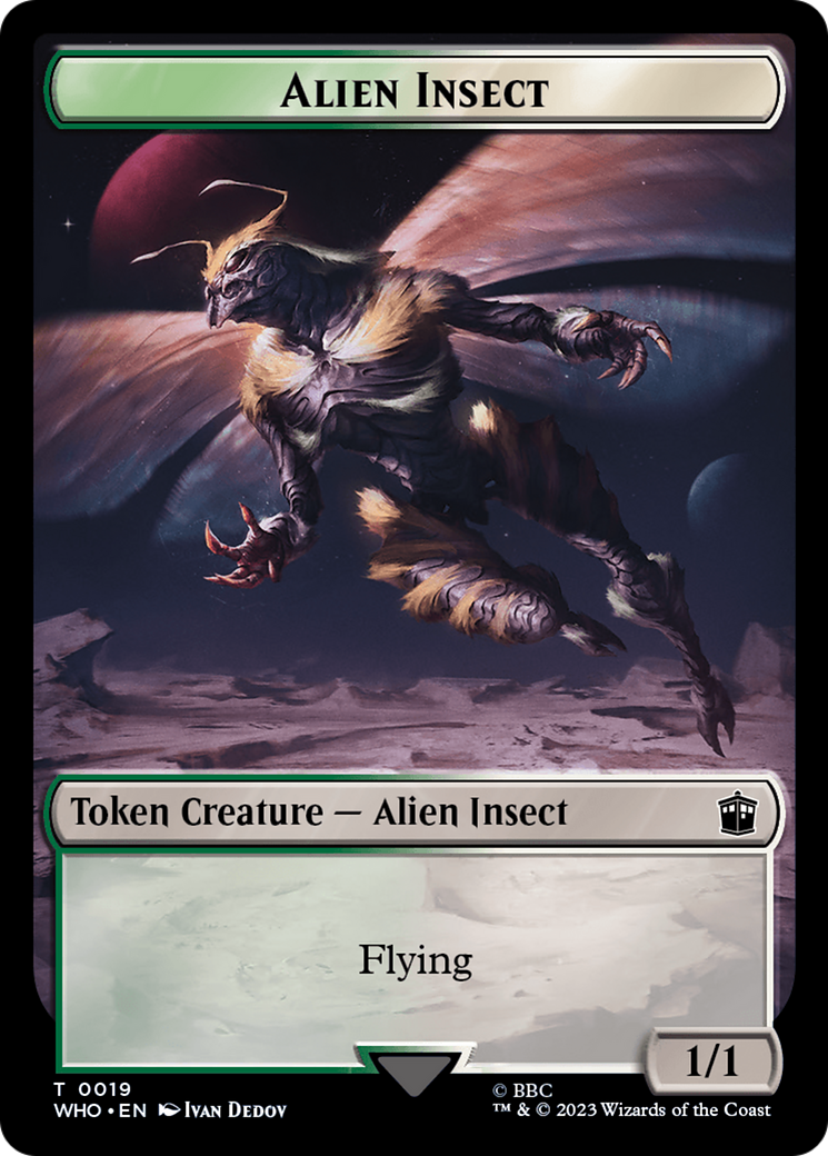 Copy // Alien Insect Double-Sided Token [Doctor Who Tokens] | RetroPlay Games