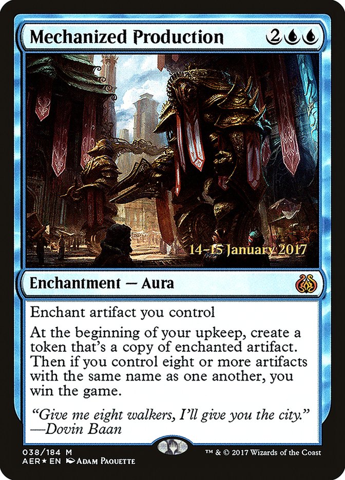 Mechanized Production [Aether Revolt Prerelease Promos] | RetroPlay Games