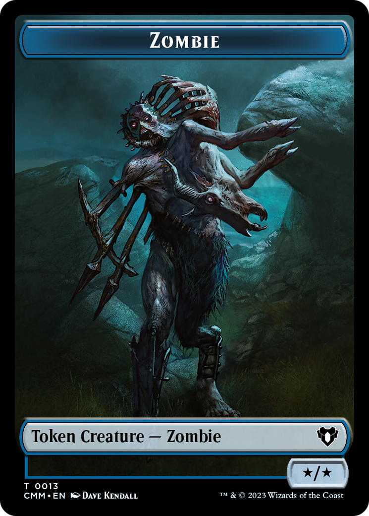 Zombie Token (13) [Commander Masters Tokens] | RetroPlay Games