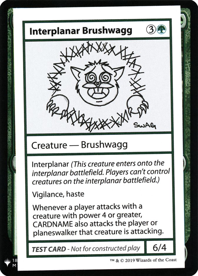 Interplanar Brushwagg [Mystery Booster Playtest Cards] | RetroPlay Games