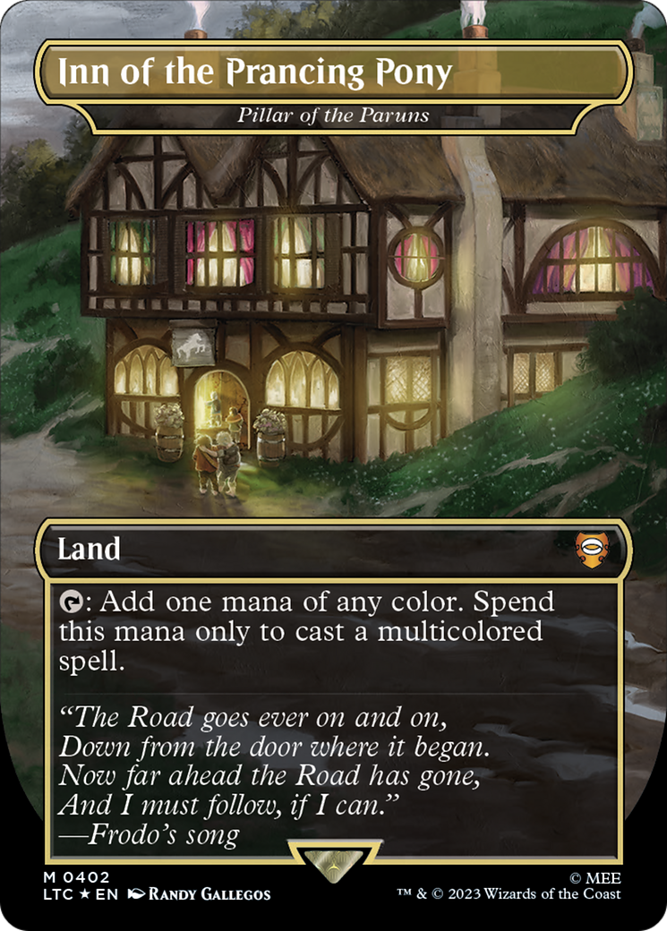 Inn of the Prancing Pony - Pillar of the Paruns (Surge Foil Realms and Relics) [The Lord of the Rings: Tales of Middle-Earth Commander] | RetroPlay Games