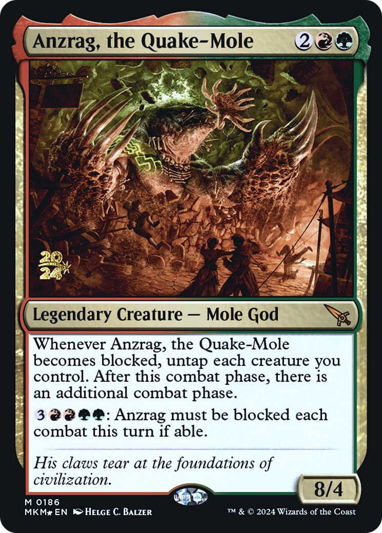 Anzrag, the Quake-Mole [Murders at Karlov Manor Prerelease Promos] | RetroPlay Games