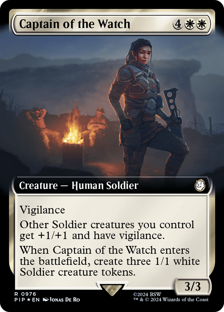 Captain of the Watch (Extended Art) (Surge Foil) [Fallout] | RetroPlay Games