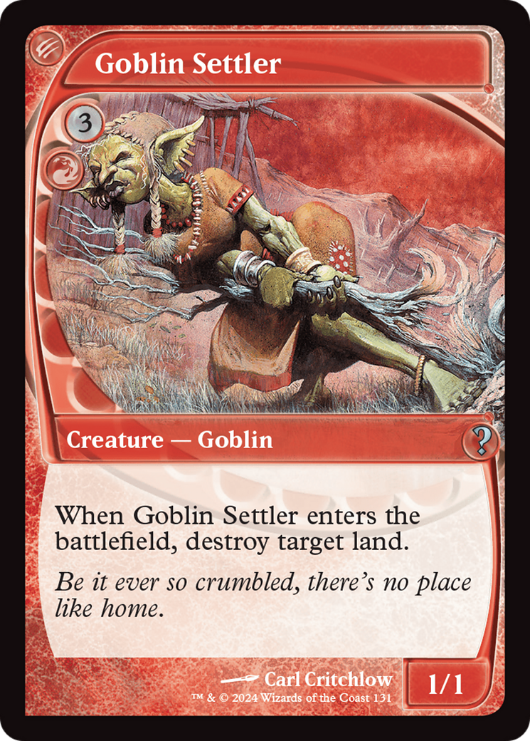 Goblin Settler (Future Sight) [Mystery Booster 2] | RetroPlay Games