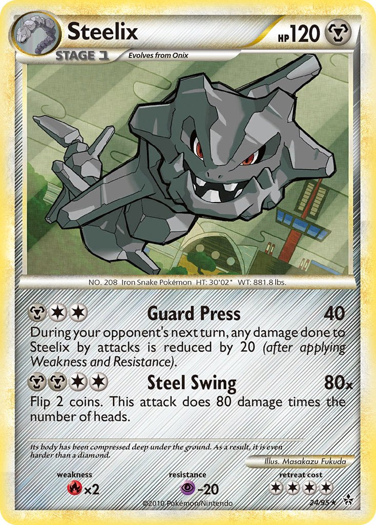 Steelix (24/95) (Theme Deck Exclusive) [HeartGold & SoulSilver: Unleashed] | RetroPlay Games