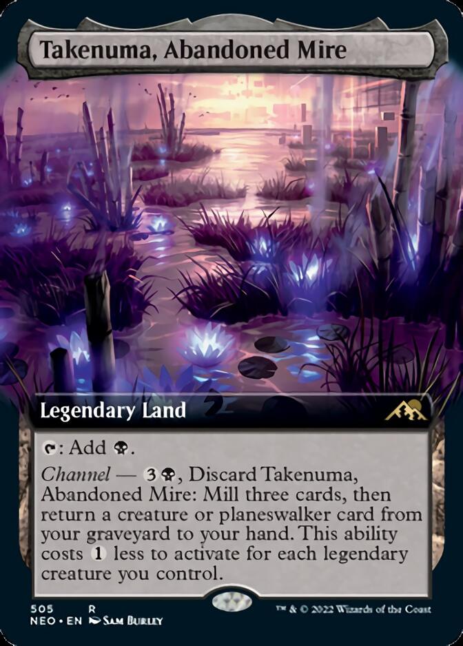 Takenuma, Abandoned Mire (Extended Art) [Kamigawa: Neon Dynasty] | RetroPlay Games