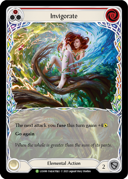 Invigorate (Red) [LGS080] (Promo)  Rainbow Foil | RetroPlay Games