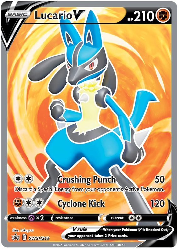 Lucario V (SWSH213) [Sword & Shield: Black Star Promos] | RetroPlay Games