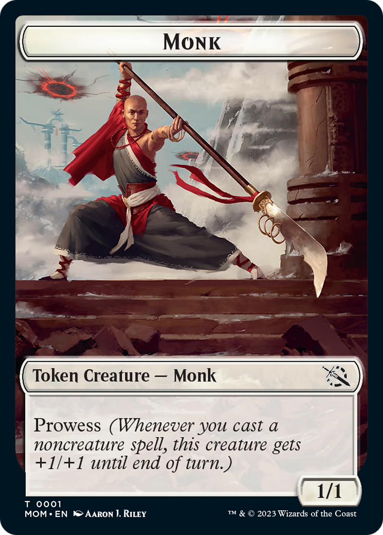 Monk // Knight Double-Sided Token [March of the Machine Tokens] | RetroPlay Games