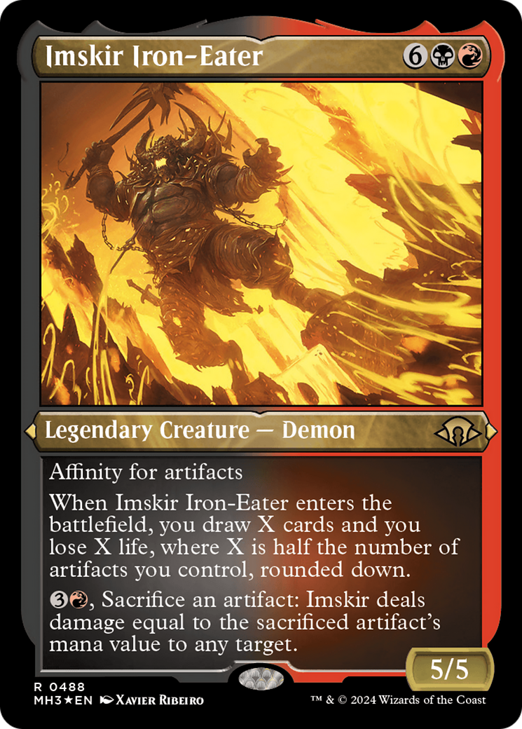 Imskir Iron-Eater (Foil Etched) [Modern Horizons 3] | RetroPlay Games