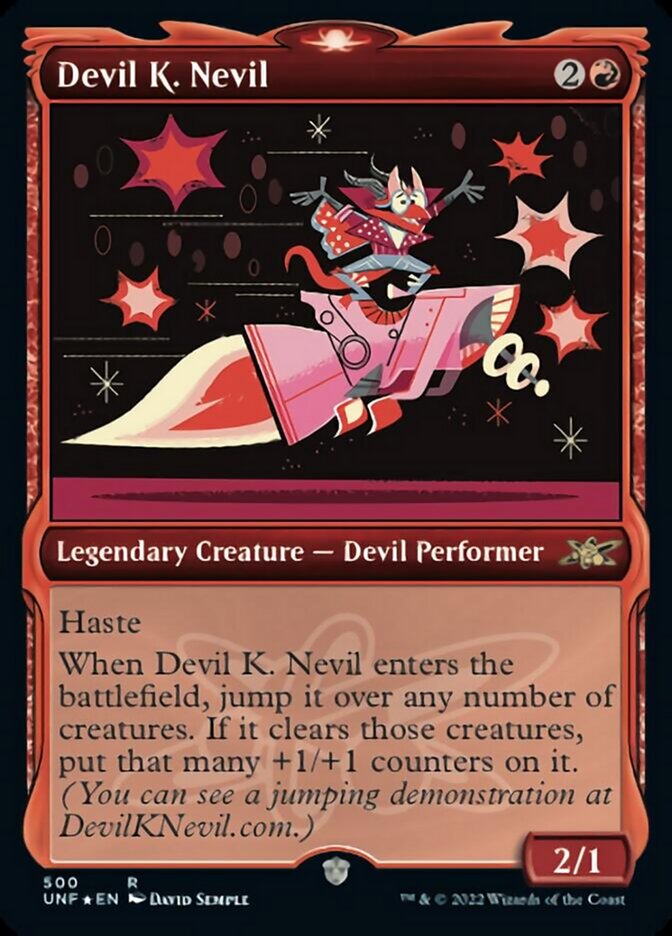 Devil K. Nevil (Showcase) (Galaxy Foil) [Unfinity] | RetroPlay Games