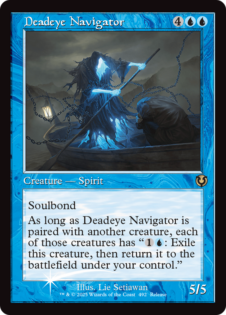 Deadeye Navigator (Retro Frame) [Innistrad Remastered Promos] | RetroPlay Games