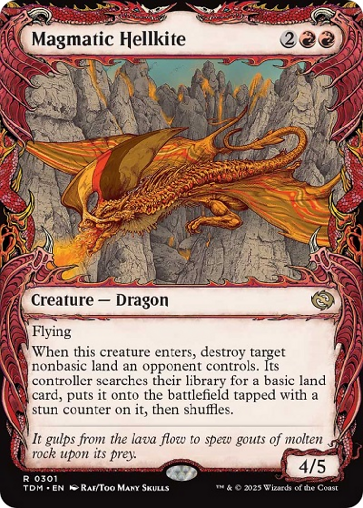 Magmatic Hellkite (Showcase) [Tarkir: Dragonstorm] | RetroPlay Games