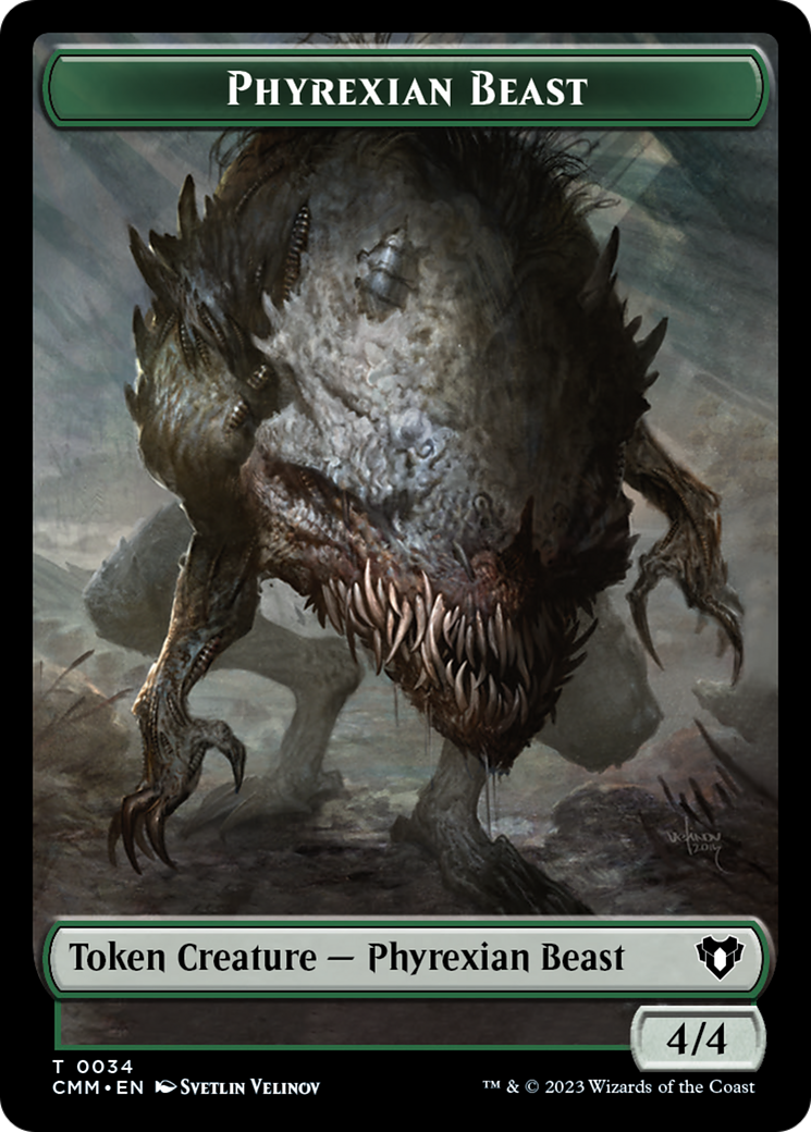 Phyrexian Beast Token [Commander Masters Tokens] | RetroPlay Games