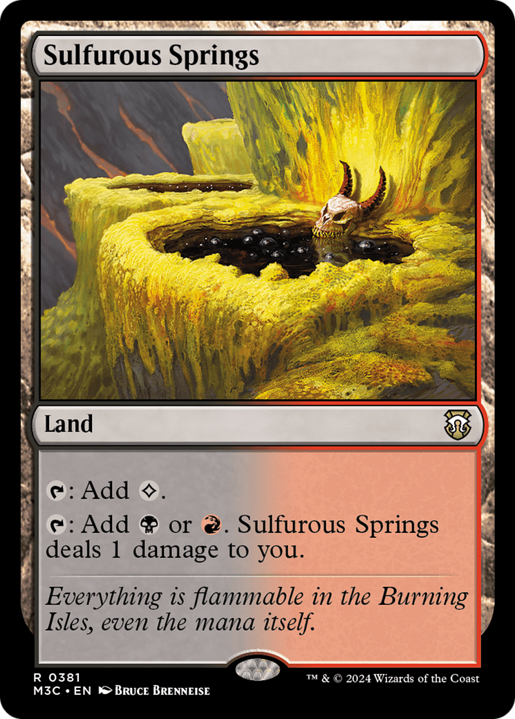 Sulfurous Springs (Ripple Foil) [Modern Horizons 3 Commander] | RetroPlay Games