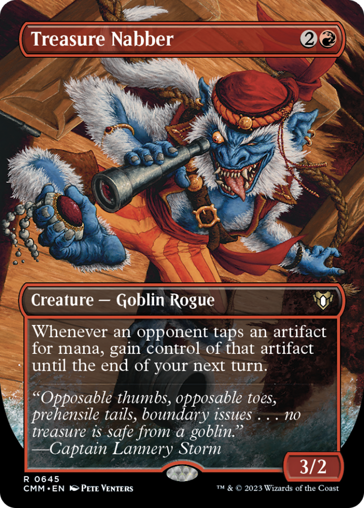 Treasure Nabber (Borderless Alternate Art) [Commander Masters] | RetroPlay Games